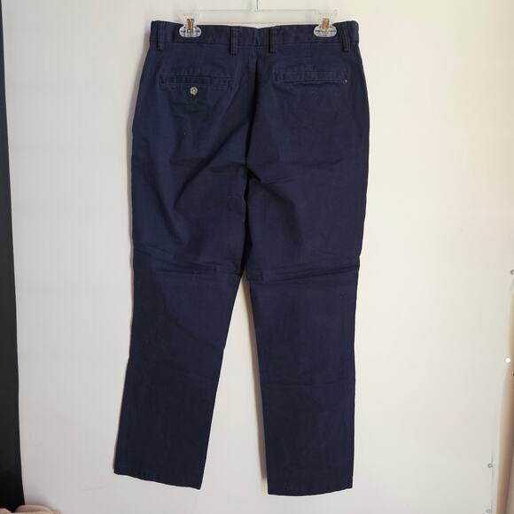 Old Navy Straight Built In Flex Navy Pants Size 32x30 Mens Preppy Casual - Picture 4 of 9